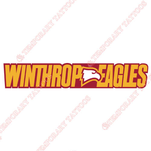 Winthrop Eagles Customize Temporary Tattoos Stickers NO.7018